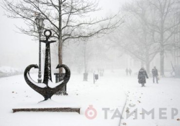 Сильные снегопады в Одессе могут полностью парализовать движение в городе