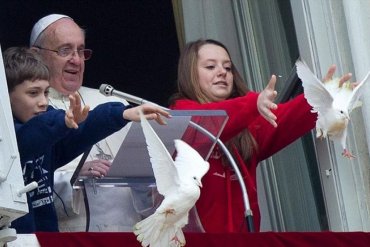 Защитники животных просят папу Франциска прекратить выпускать голубей