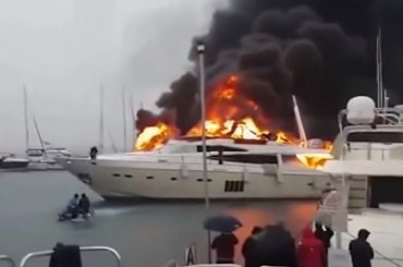 Сгоревшая в Турции яхта принадлежала украинским олигархам
