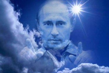 Голос с неба попросил Путина остаться президентом