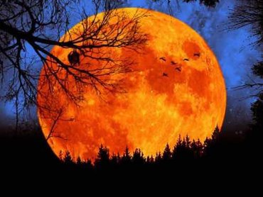 Ученые назвали время, когда Луна станет кровавой