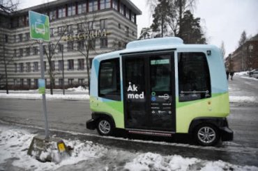 В Швеции начали курсировать первые беспилотные автобусы