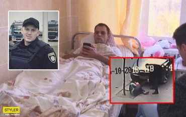 В Черновцах полицейский избивал студента на глазах у прохожих из хулиганских побуждений