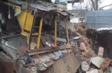 В Харькове под землю провалилось здание