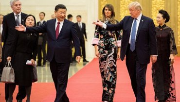 Во время визита Трампа в Китай произошла драка из-за «ядерного чемоданчика»