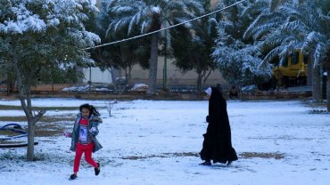 Багдад засыпало снегом – второй раз в этом столетии