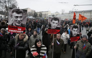 В Москве 50 тысяч человек приняли участие в марше памяти Бориса Немцова