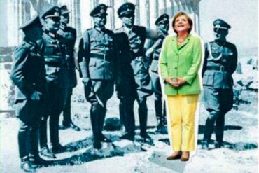 Spiegel поместил на обложку Меркель в окружении нацистов