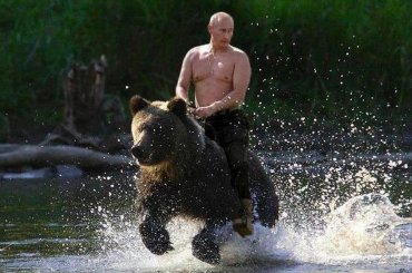 Путин рассказал о своем фото на медведе