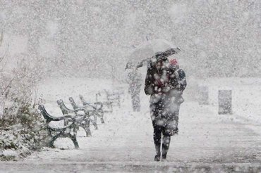 На Украину надвигаются морозы и снегопады