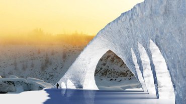 В Антарктиде под растаявшим льдом ученые нашли дорогу и мост