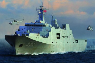 Китай вывел в море боевую флотилию