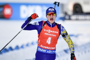 Украинский биатлонист выиграл «золото» на чемпионате мира в Швеции
