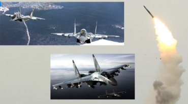 Воздушный бой в небе под Киевом: украинские МиГ-29 уничтожили два российских СУ-35С