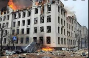 Сначала войны в Харькове разрушено почти 1000 зданий
