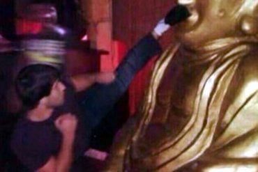 За осквернившего статую Будды спортсмена пришлось извиняться властям Дагестана