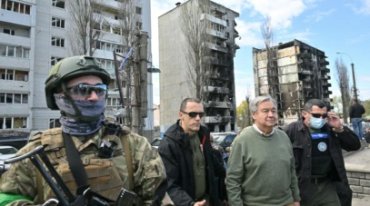 Открытка из Москвы: Гутерриш в шоке от ракетного удара по Киеву, когда он в нем находился