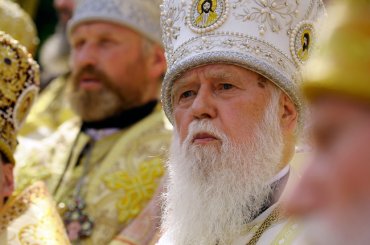 На Пасху патриарх Филарет освятил кулич для Юлии Тимошенко