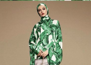 В преддверии Рамадана Dolce & Gabbana придумали «деревянный» хиджаб