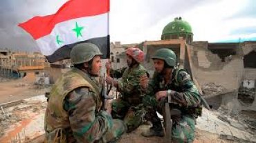 Сирийские военные кричат „Россия, вперед!» и убегают