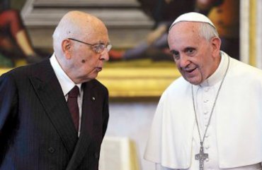Папа Франциск встретился с президентом Италии