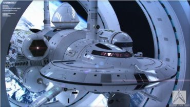 Концепт космического корабля IXS Enterprise с Ворп-двигателем