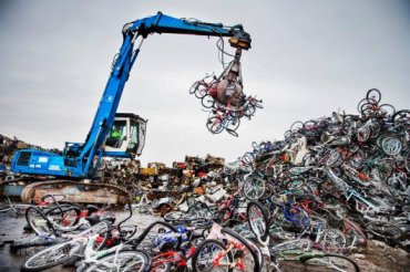 В Одессе уничтожат более 11 тысяч контрабандных велосипедов