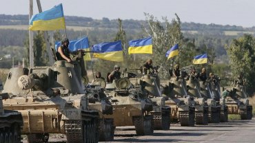 Украинская армия продвинулась вглубь Донбасса
