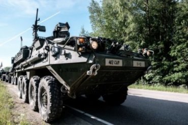 В Литве при столкновении четырех БТР пострадали американские военные