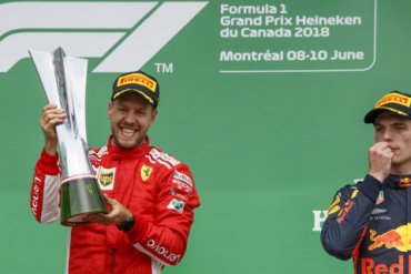Феттель на «Феррари» выиграл гонку Гран-при Канады