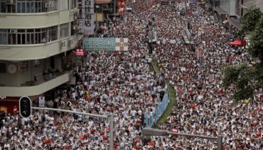 На протесты в Гонконге вышло около двух миллионов человек