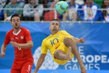 На Европейских играх сборная Украины по пляжному футболу проиграла матч за «бронзу»