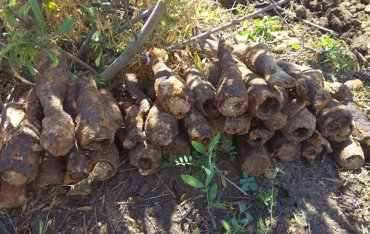 В Бердянске нашли сотни снарядов и мин времен Второй мировой войны
