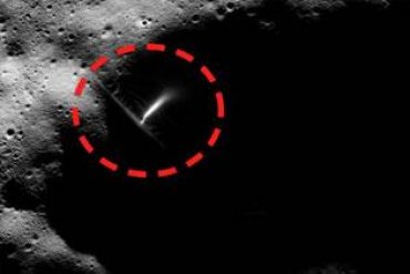 Необычные объекты в лунном кратере