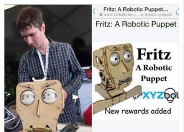 Неудобно получилось: представленный Путину робот из фанеры оказался украден с Kickstarter