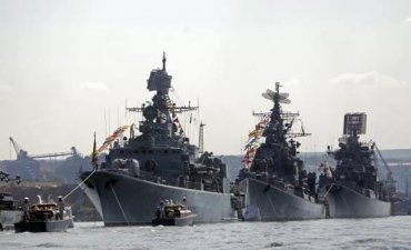 Российский военный флот приблизился к морским границам Латвии