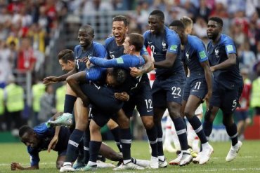 Сборная Франции заняла первое место на ЧМ-2018