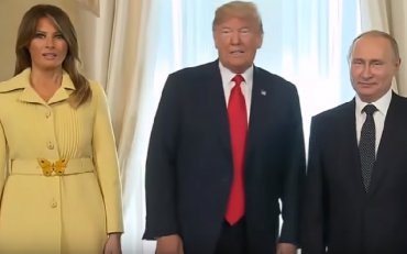 Сеть шокировало выражение лица Мелании Трамп при встречи с Путиным