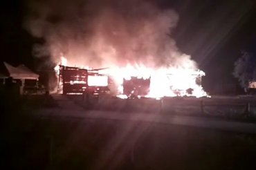 Киевское кафе выгорело дотла