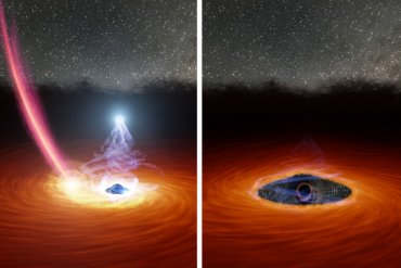 Астрономы показали на фото странное поведение «Черной Дыры»