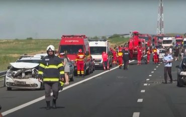 В ДТП в Румынии столкнулись 55 автомобилей