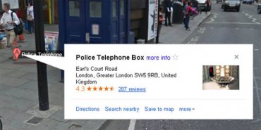 На Google Maps обнаружили машину времени TARDIS