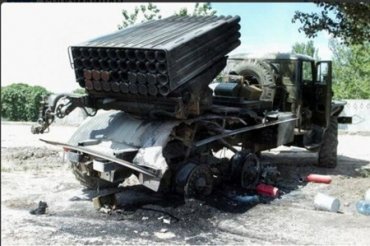 Партизаны в Донецке уничтожили «Град» боевиков