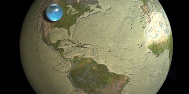 Ученые смоделировали планету Земля без океанов