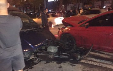 В Киеве масштабное ДТП – столкнулись пять автомобилей