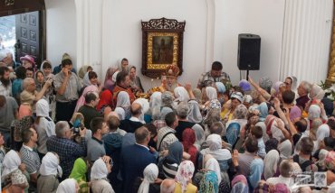 Предстоятель УПЦ МП Онуфрий освятил восстановленный собор в Харькове