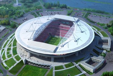 В России ветер сломал стадион стоимостью почти в 50 млрд рублей