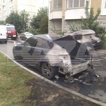 У Москві підпалили авто заступника начальника управління Генштабу ЗС РФ