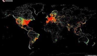 Создана карта, показывающая все подключенные к интернету устройства