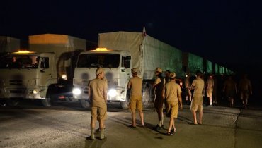 Третий гуманитарный конвой привез боевикам боеприпасы и разведоборудование